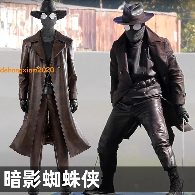 Spider-Man Noir Spider-Man Cosplay Costume Outfit Windbreaker Peter Parker Suit 07FC0E-D4 - KOEEK