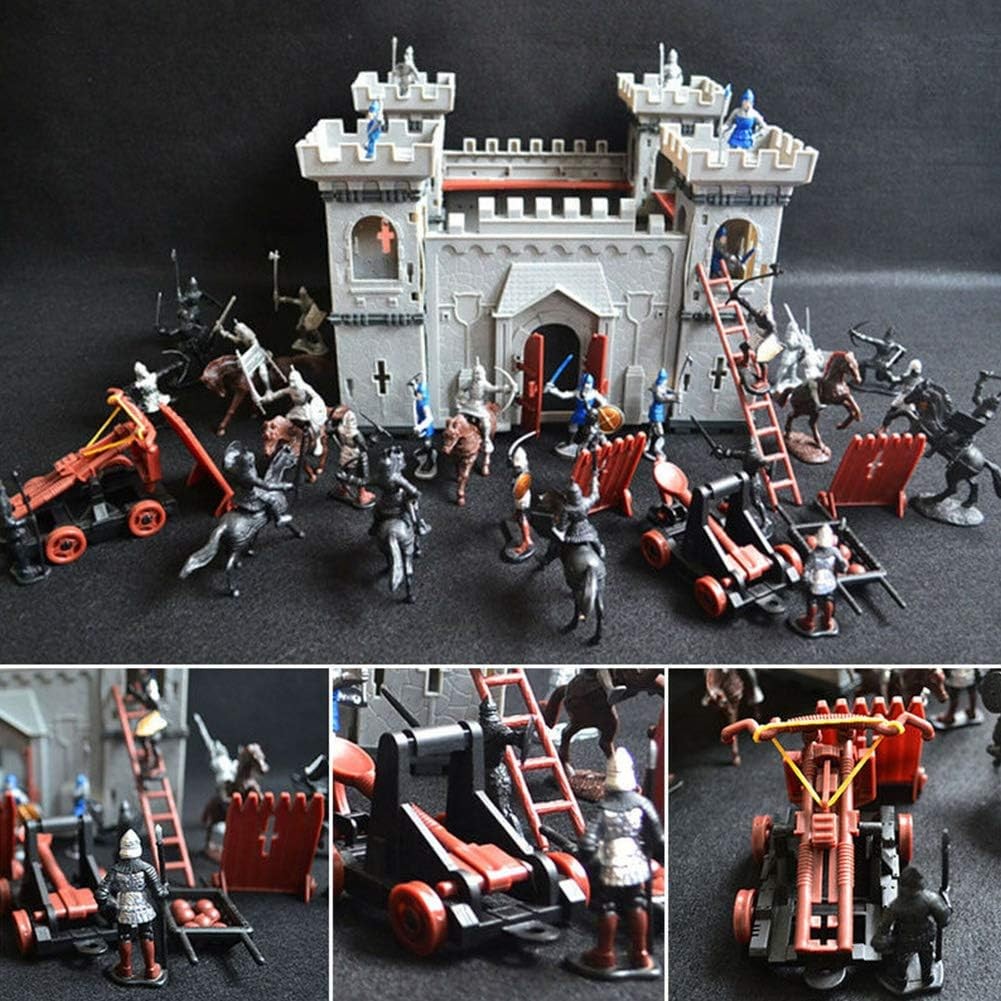 new Medieval Castle Toys, Knights Game Soldiers Model Building Playset, Develop... 07FC0E-D4 - KOEEK
