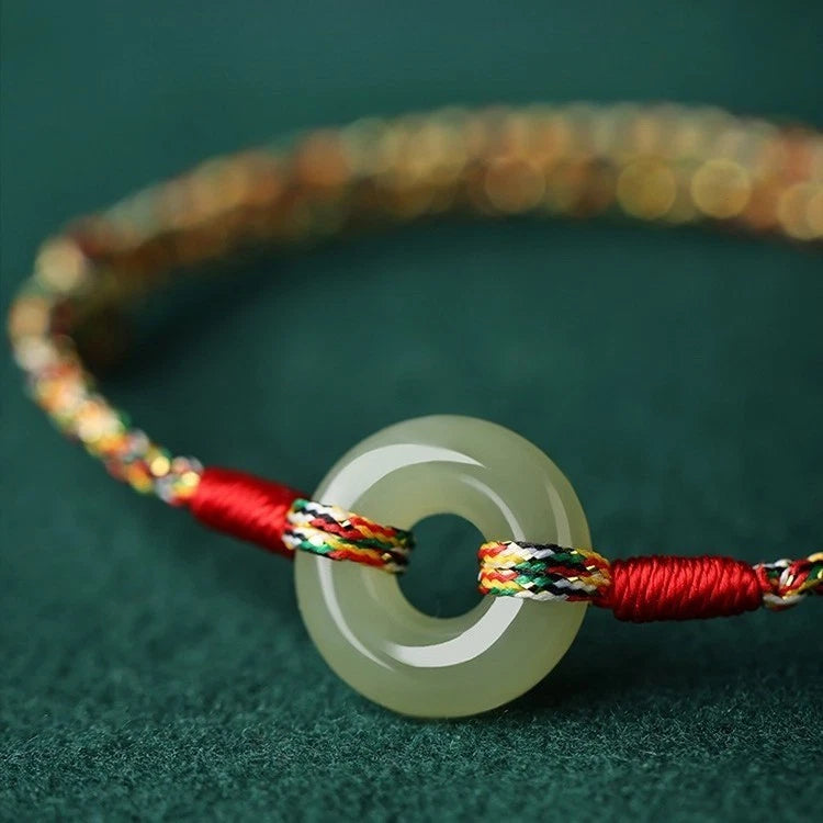Dragon Boat Festival Five Color Red Cord Bracelet Handmade Peace Charm Woven 07FC0E-D4 - KOEEK