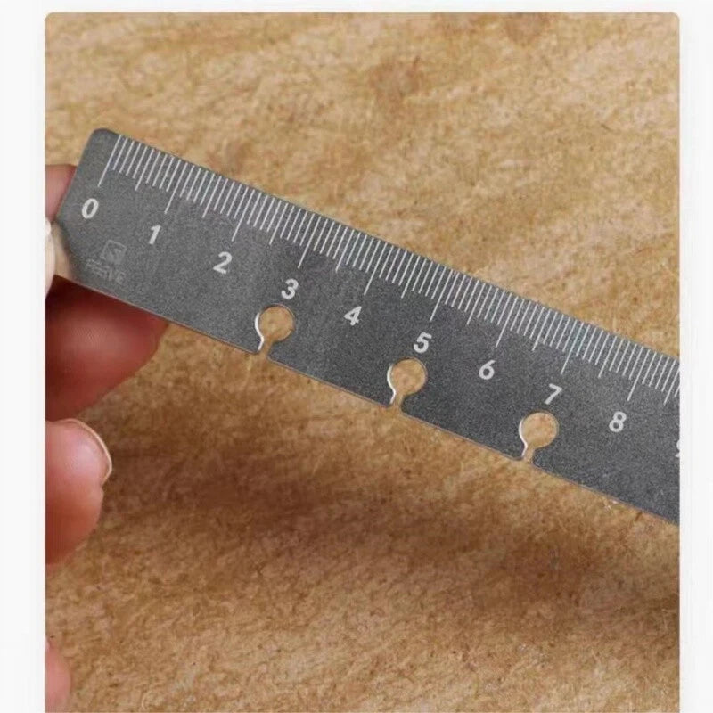 Titanium Straight Ruler Double Scale Inch Metric 8 Inch 21cm Measuring Tool EDC 07FC0E-D4 - KOEEK