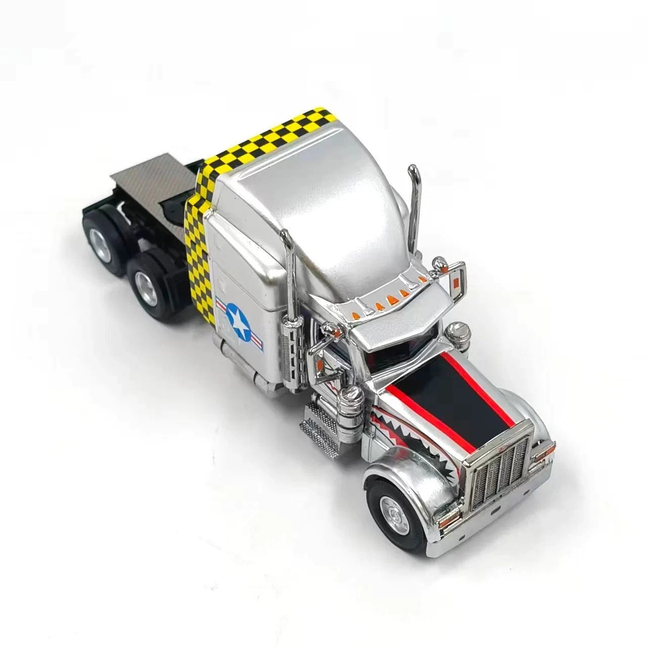 Fine Works 1:64 Peterbilt Semi Truck Tractor Diecast Model With Box Collectible 07FC0E-D4 - KOEEK