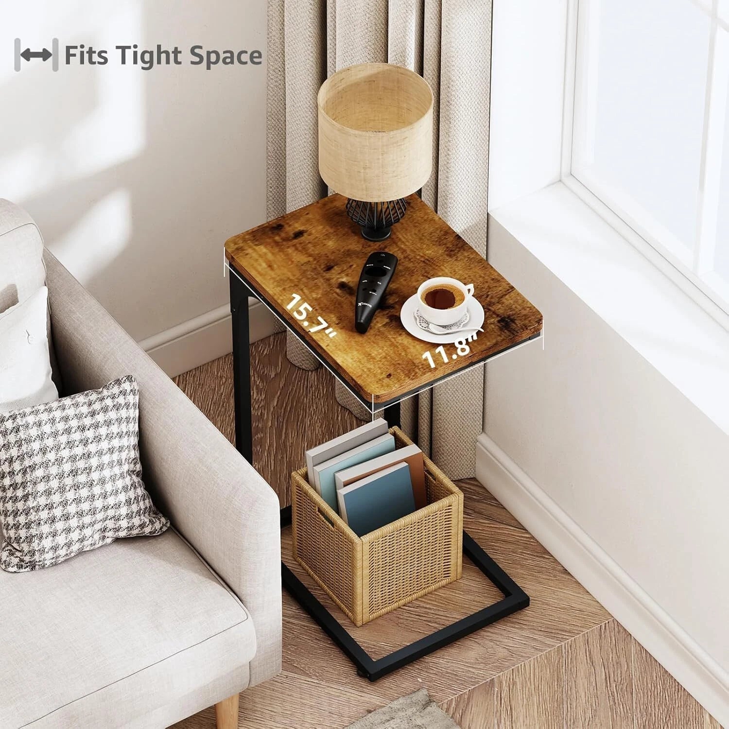 C Table Side Table Set of 2 Living Room Sets C Shaped Couch Tray End Tables 07FC0E-D4 - KOEEK