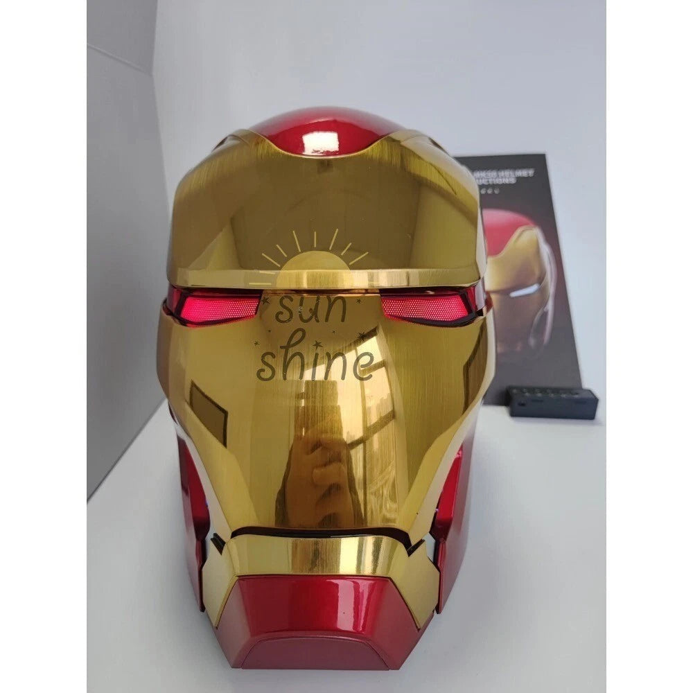 US! 1:1 Wearable Friday Iron Man Mk50 Helmet COS Remote Touch Voice Control Gift 07FC0E-D4 - KOEEK