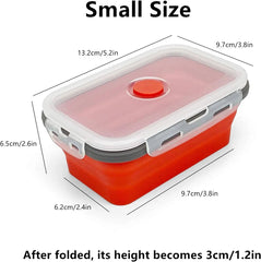 3 Piece Silicone Food Storage Containers Collapsible Silicone Bowl with  Lids 07FC0E-D4 - KOEEK