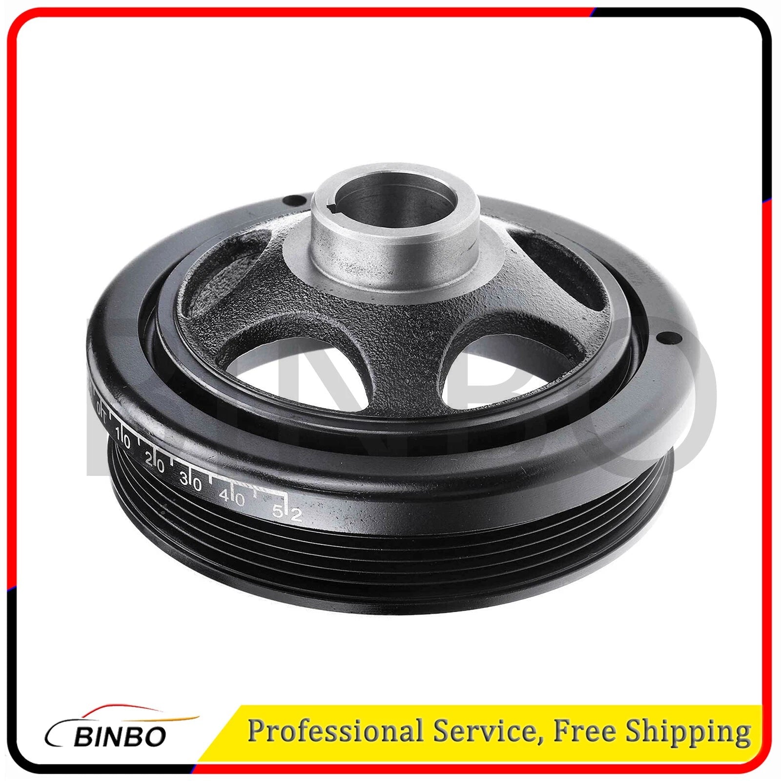 2710300203 Belt Pulley Crankshaft Engine Balancer For Benz S204 C204 W212 A207 07FC0E-D4 - KOEEK