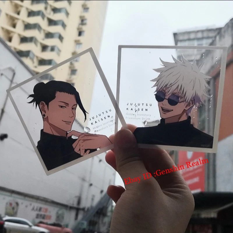 2Pcs Anime Jujutsu Kaisen Satoru Gojo Acrylic Clear Card Photo Shooting Prop 07FC0E-D4 - KOEEK