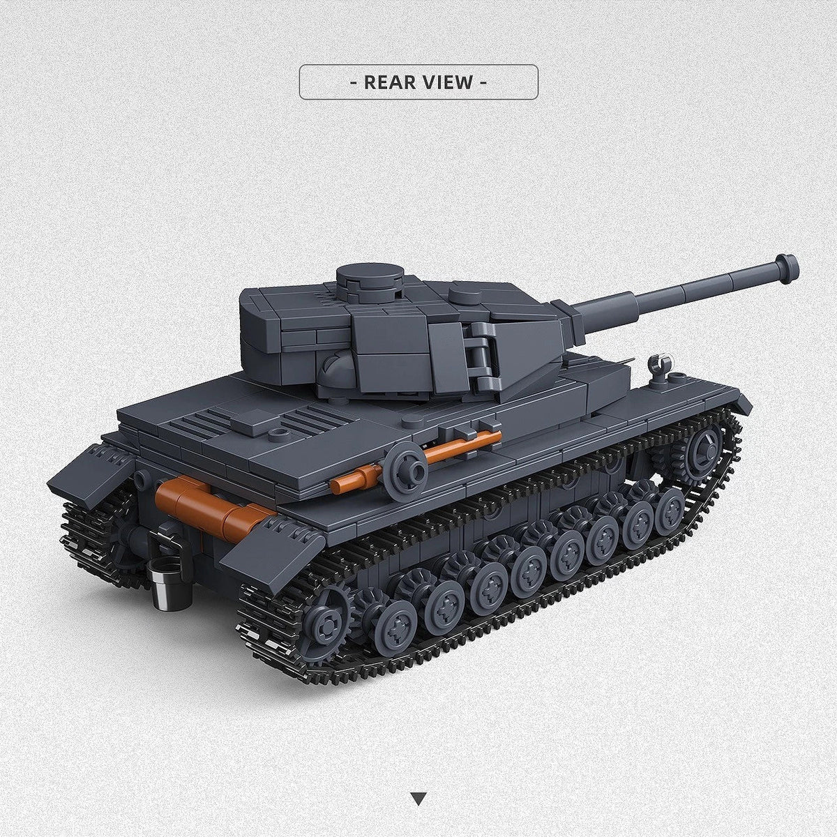1:35 German Panzer IV Tank WWII Military Vehicle Building Blocks Toy With BOX 07FC0E-D4 - KOEEK