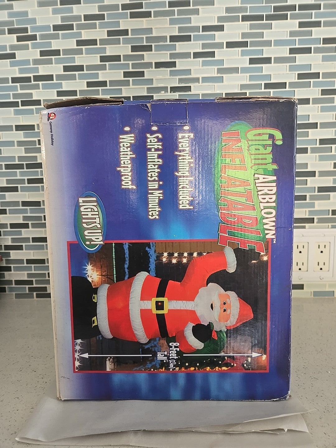 2003 GEMMY 8 Ft Giant Inflatable Santa Lighted Christmas Yard Display- GEMMY - KOEEK