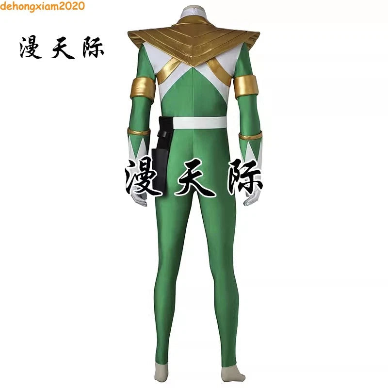 Green Ranger Burai Cosplay Costume Dino Gold Rangers Tommy Oliver Outfit Armor 07FC0E-D4 - KOEEK