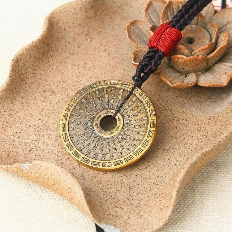 Copper Taoist Beidou Seven Star Pendant Necklace Amulet Charm Unisex 07FC0E-D4 - KOEEK