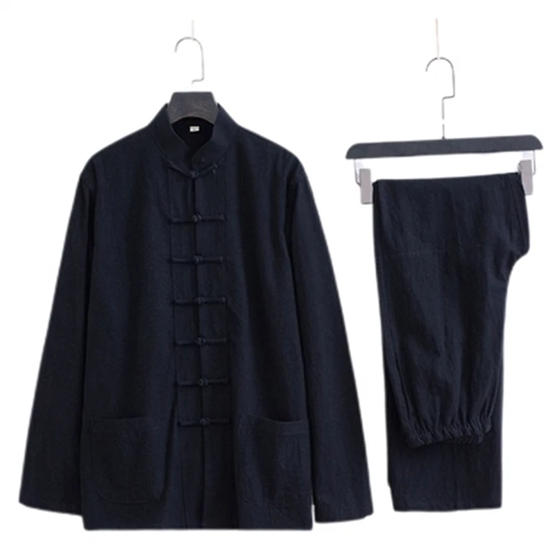 Casual Tang Clothes Tai Chi Uniform Wing Chun Kung fu Suit Soft Cotton Linen # 07FC0E-D4 - KOEEK