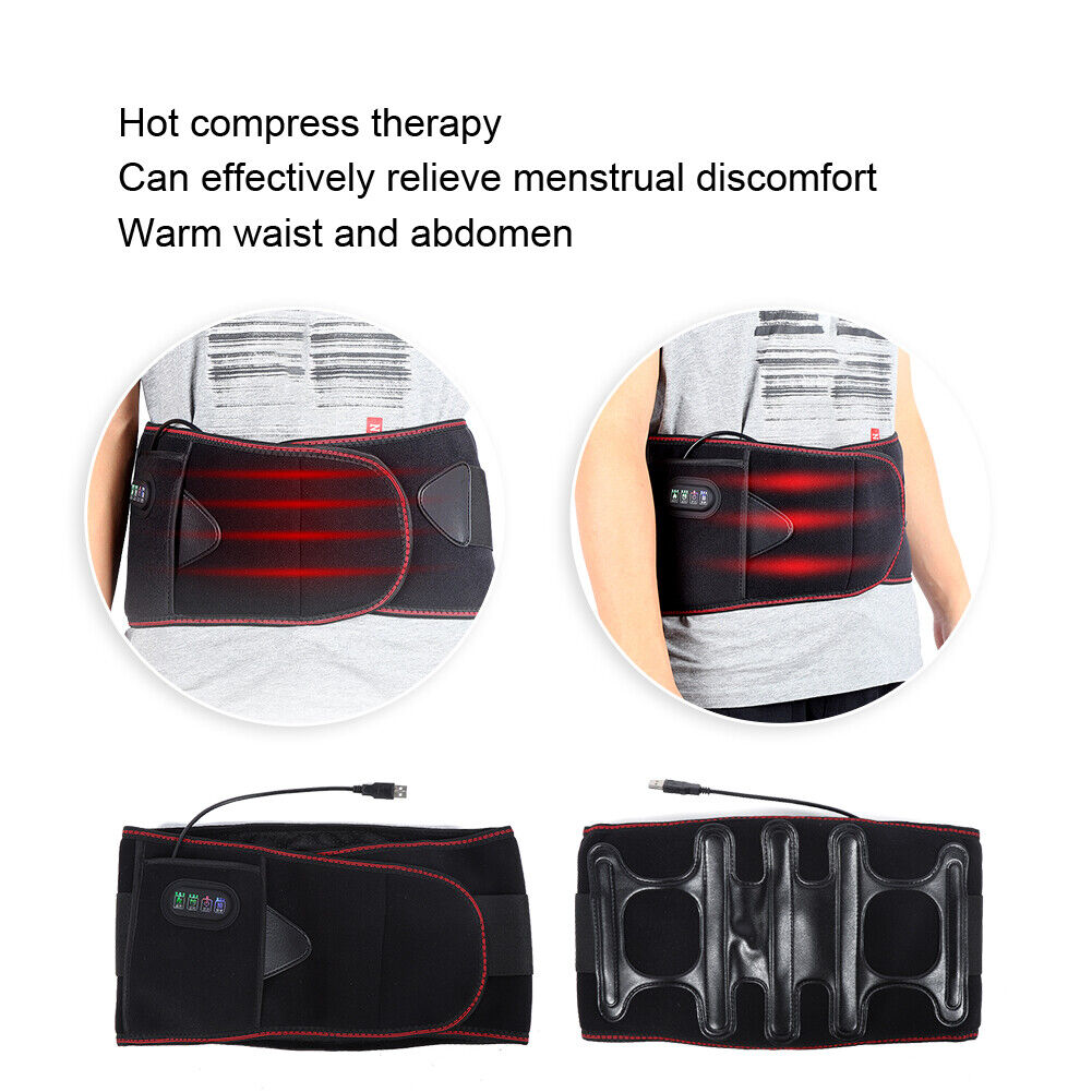 new Waistband Massage Waist Warming Belt (4 Button Charging Type) HGF koeek - KOEEK