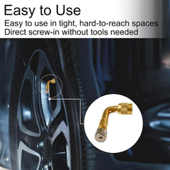 new Valve Stem Extension, 2pcs 8.25 Inch Flexible Tire Extender with 2pcs... 07FC0E-D4 - KOEEK