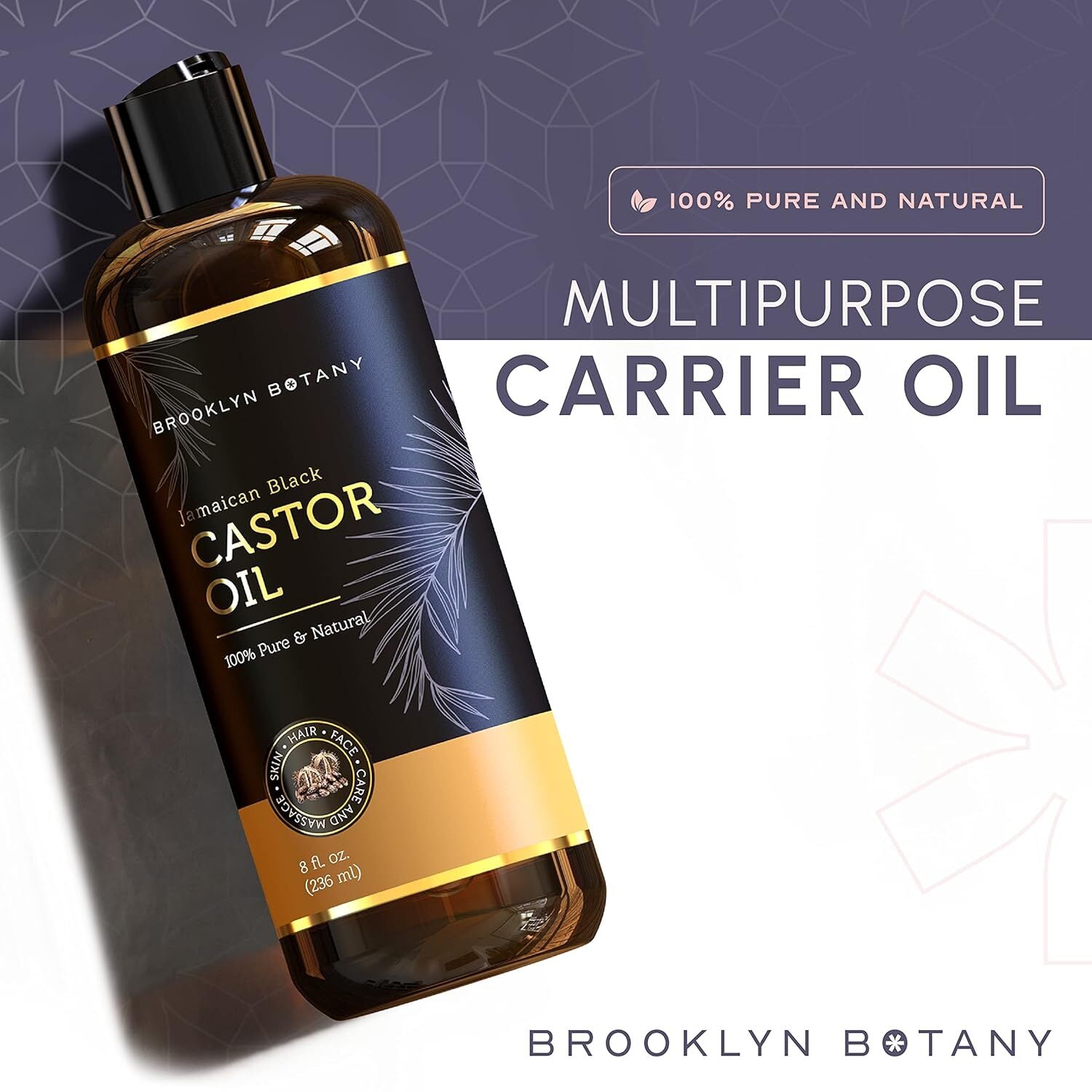 new Brooklyn Botany Jamaican Black Castor Oil in Plastic 8 Fl Oz (Pack of 1)