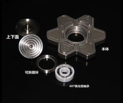 Titanium Alloy Hand Twisting Spinning Top Gyro Gyroscope Bearing Spinner Toy 07FC0E-D4 - KOEEK