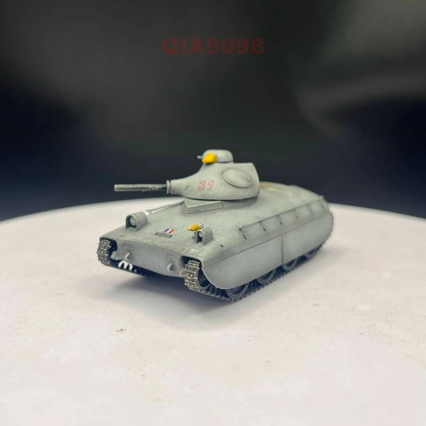 1:72 Scale French AMX40 Cavalry Tank 3 Replaceable Turrets Gray Resin Model 07FC0E-D4 - KOEEK