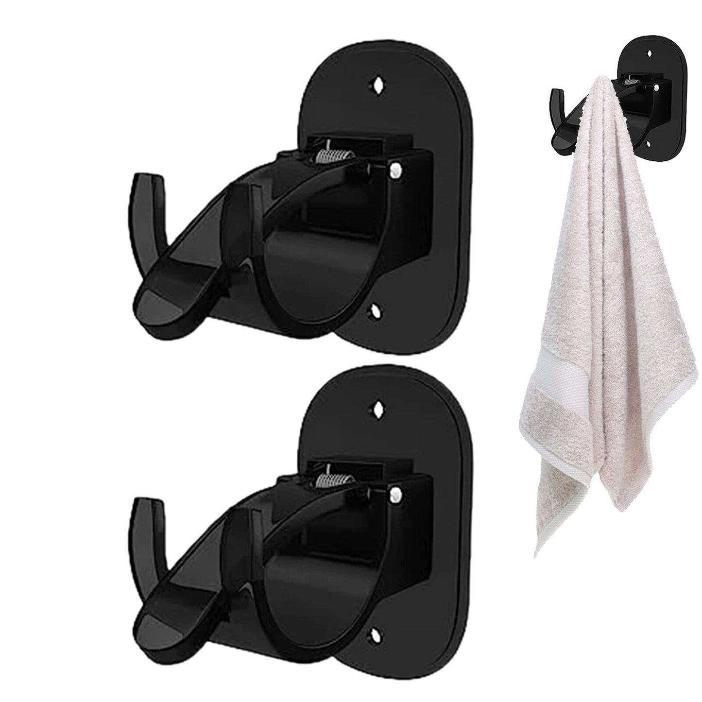 new Self-Adhesive Curtain Rod Holder Curtain Rod Hanger Holder Clamp Support Tool koeek - KOEEK