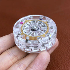 Fun PMMA Mechanical Fidget Toy EDC Fidget Coin Stress Relief Toys Gift 07FC0E-D4 - KOEEK