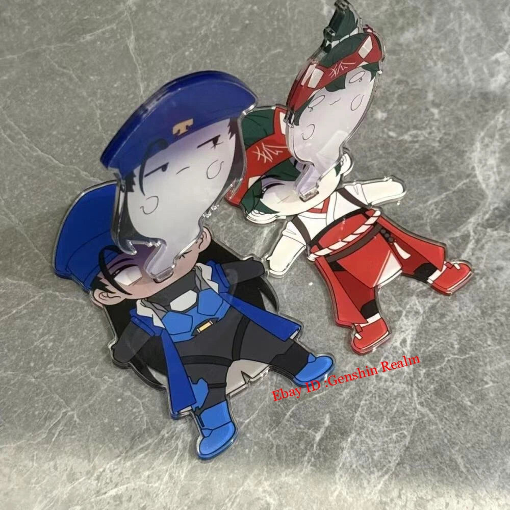 2Pcs/Set Overwatch Kiriko Acrylic Desktop Stand Figure Collection Decor Gift 07FC0E-D4 - KOEEK