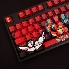 108 Keys Charmander Transparent PBT Mechanical Keyboard Keycaps Cherry MX High 07FC0E-D4 - KOEEK