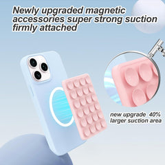 new Magnetic Suction Phone Mount for MagSafe Case,Silicone Octo Cup Chlak Pink 07FC0E-D4 - KOEEK