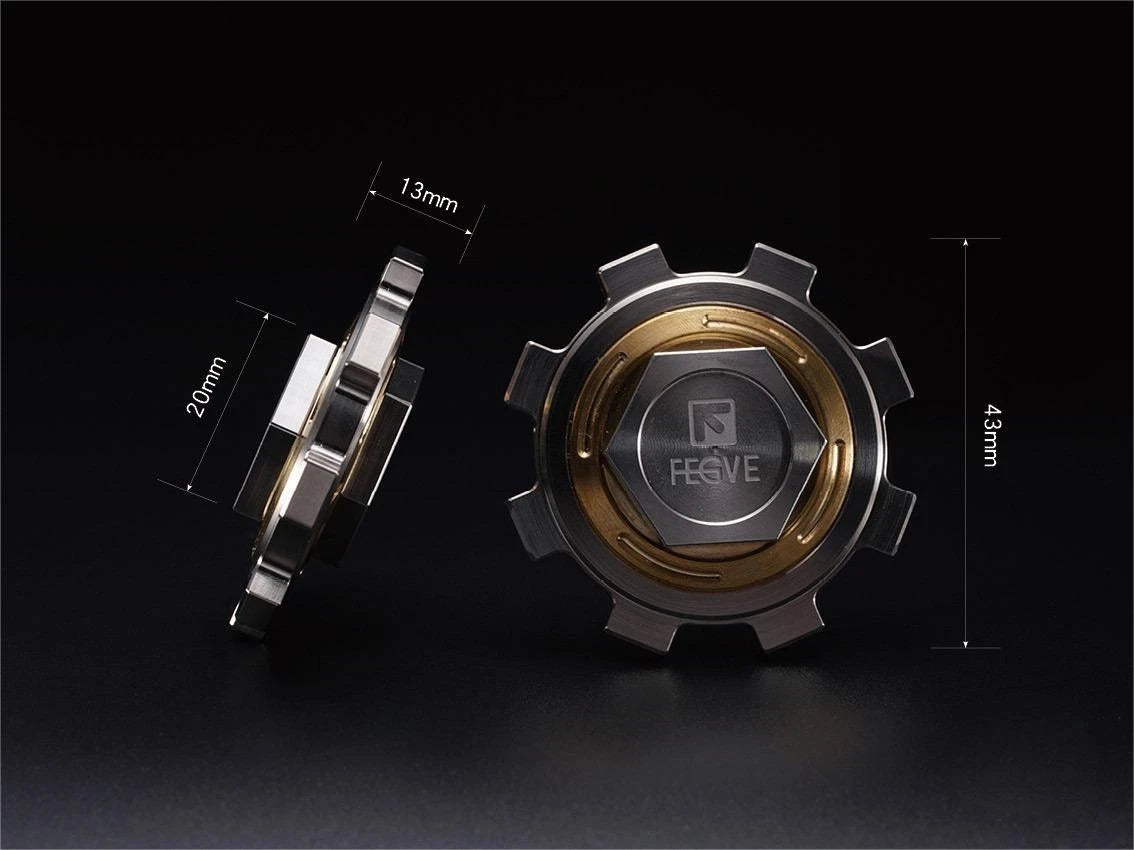 Titanium Brass Stainless Steel Fidget Spinner Kids Adult Fidget Toy EDC High-end 07FC0E-D4 - KOEEK