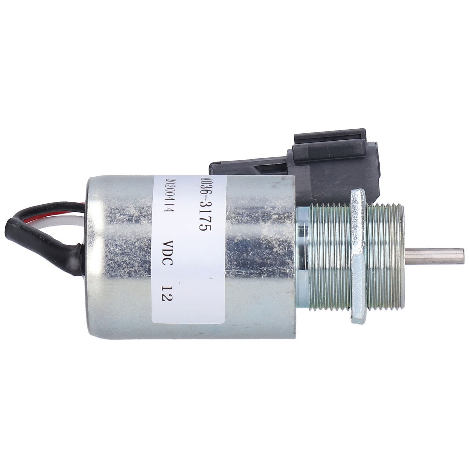 new 12V Solenoid Valve Fuel Shut Off Steel Excavator Parts A036‑3175 For koeek - KOEEK