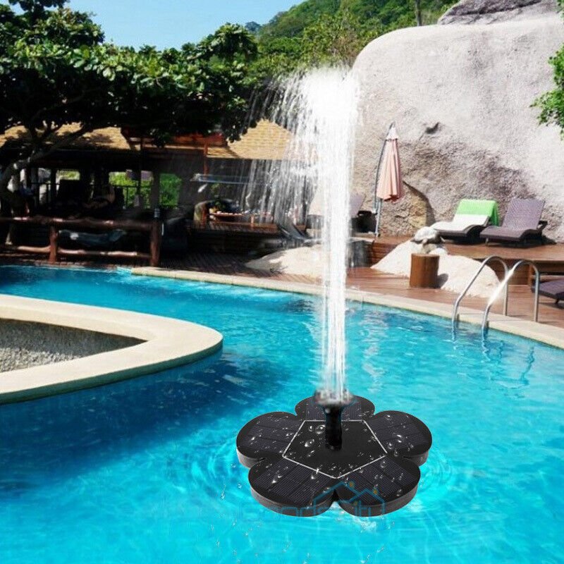 ny 1,4W Fuente Flotante Bomba De Agua Energía Solar Para Estanque De Jardín Piscina