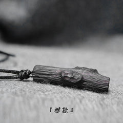 5cm Sandalwood Necklace Pendant Natural Jewelry Handmade Craft Gift 07FC0E-D4 - KOEEK
