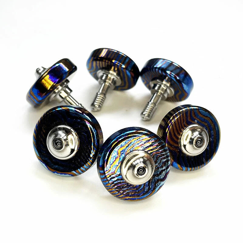 EDC Titanium Timascus Super Precision Toy Spinning Top Professional Ceramic Bead EDC - KOEEK