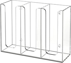 Acrylic Cup and Lid Holder, 3 Compartments, Disposable Coffee Cup Dispenser