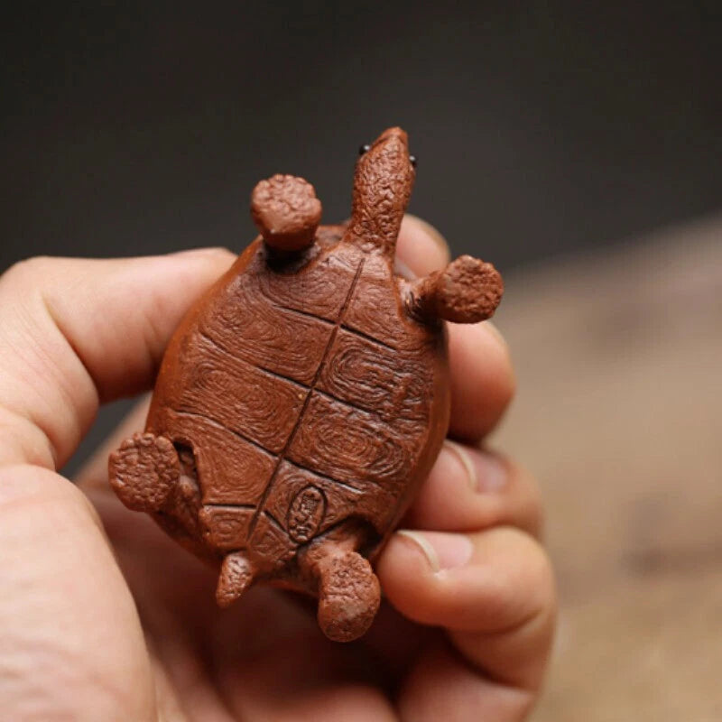 Purple Clay Tea Accessories Turtle Tea Pet Home Decor 07FC0E-D4 - KOEEK