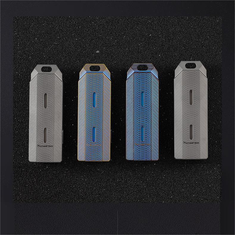 Titanium Emergency Whistle Survival Safety Whistle Double tubes Outdoor EDC Gift 07FC0E-D4 - KOEEK