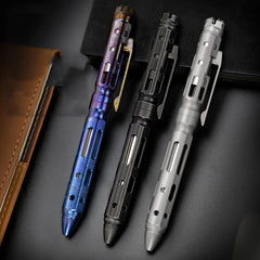 Titanium Ballpoint Pen Bolt Action Signing Writing Pen Business Office EDC Gift 07FC0E-D4 - KOEEK