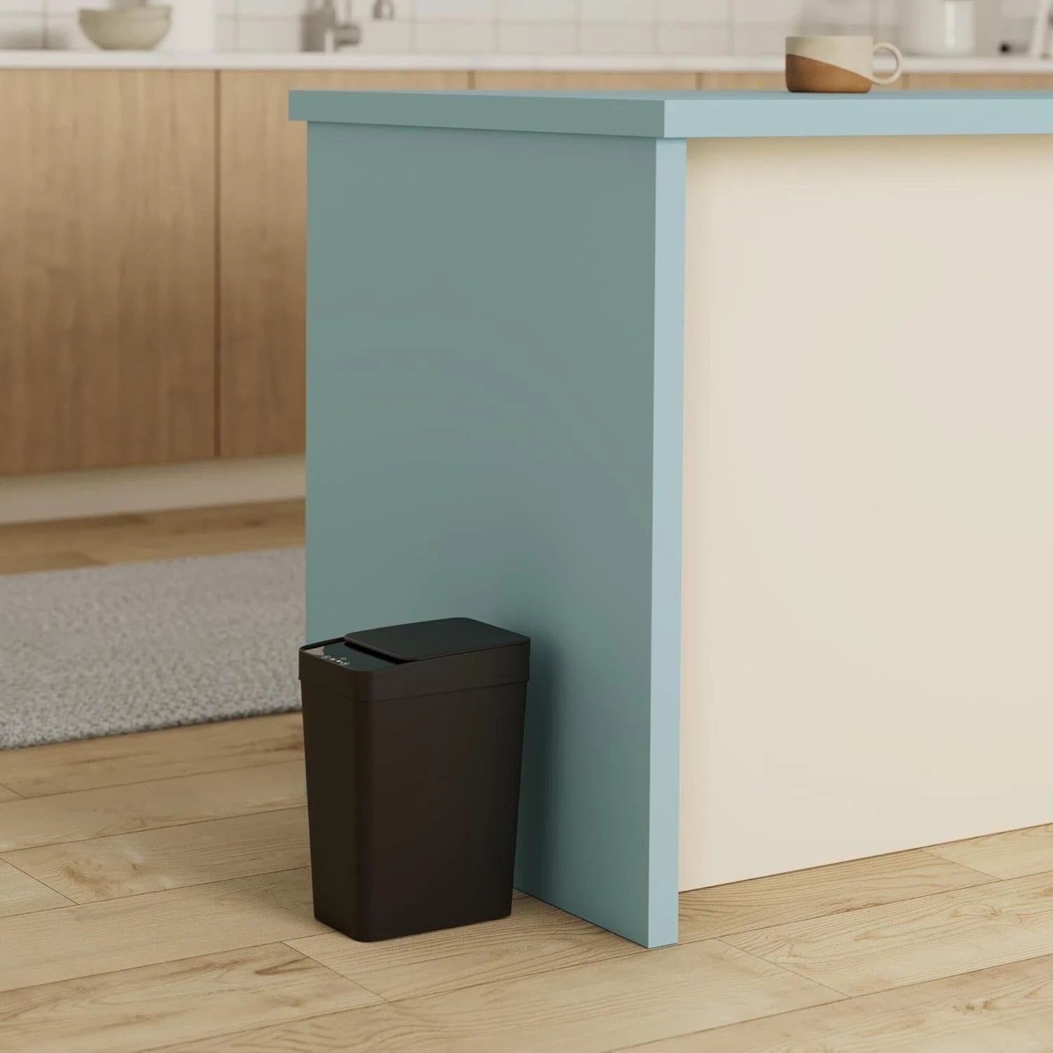 Bathroom Automatic Trash Can 2 Pack 2.2 Gallon Touchless Motion Sensor Small 07FC0E-D4 - KOEEK