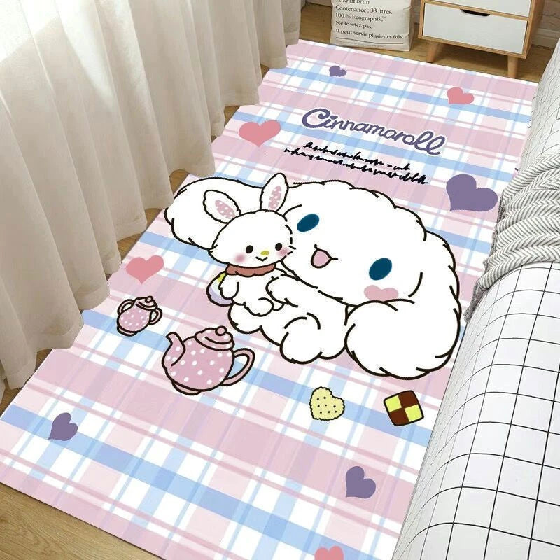 KUROMI My Melody Cinnamoroll Cartoon Floor Mat Carpet Non-Slip Large Doormat Rug 07FC0E-D4 - KOEEK