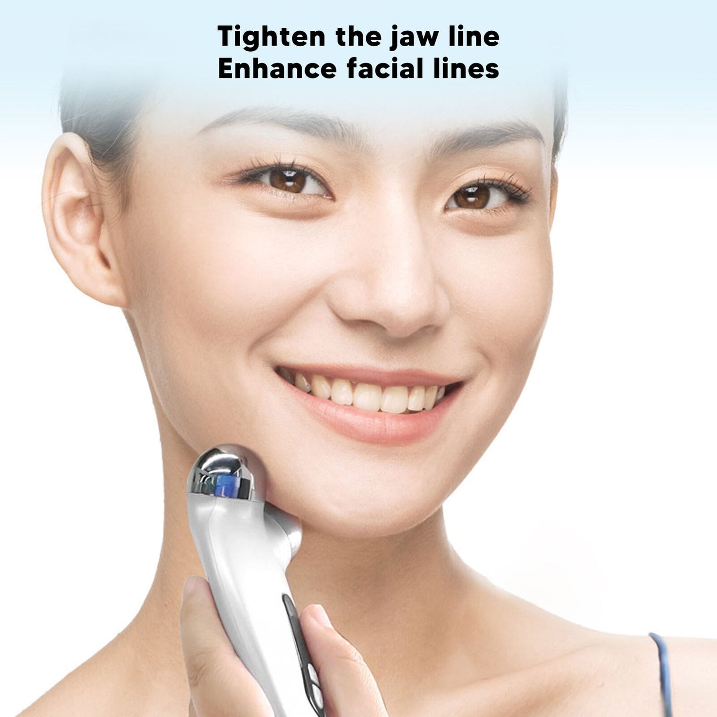 ny Microcurrent Face Lift Machine Fine Lines Microcurrent Facial Massager Roller US