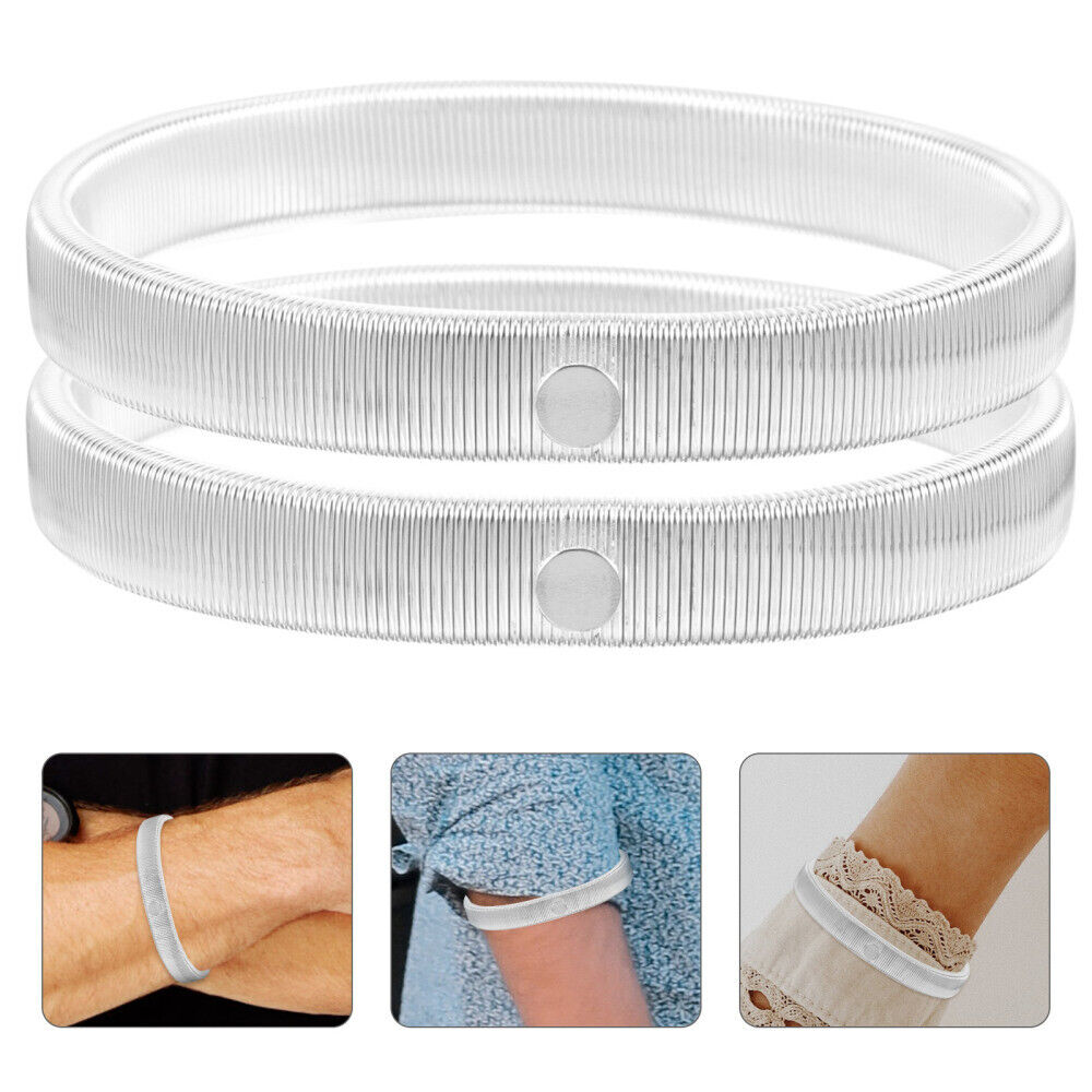 new  2 Pcs Sleeve Holders for Men Shirt Garters Women Bracelets Mens Cuff Man Miss koeek - KOEEK