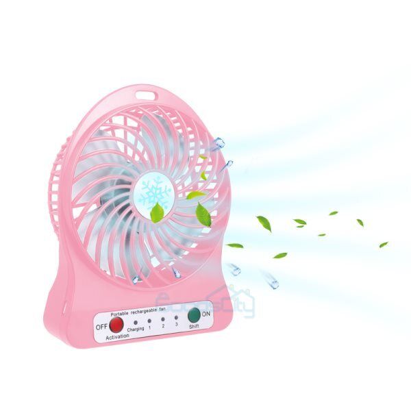 ny Bærbar USB Oppladbar Nakkebånd Lazy Neck Hengende Dual Cooling Mini Fan USA