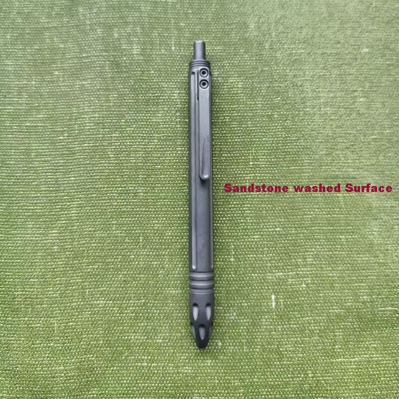 TC4 Titanium Practical Ballpoint Pens Office Signature Metal Pen EDC Multi-Tools 07FC0E-D4 - KOEEK