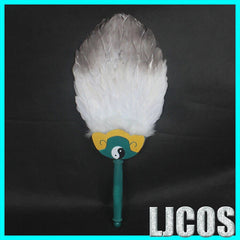 Ya Boy Kongming! Zhuge Kongming Cosplay Feather Fan Hat Accessories Party Props 07FC0E-D4 - KOEEK