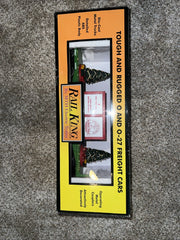 MTH O Scale Flat Car With Lighted Christmas Tree Trees, Green 30-76733 MTH - KOEEK