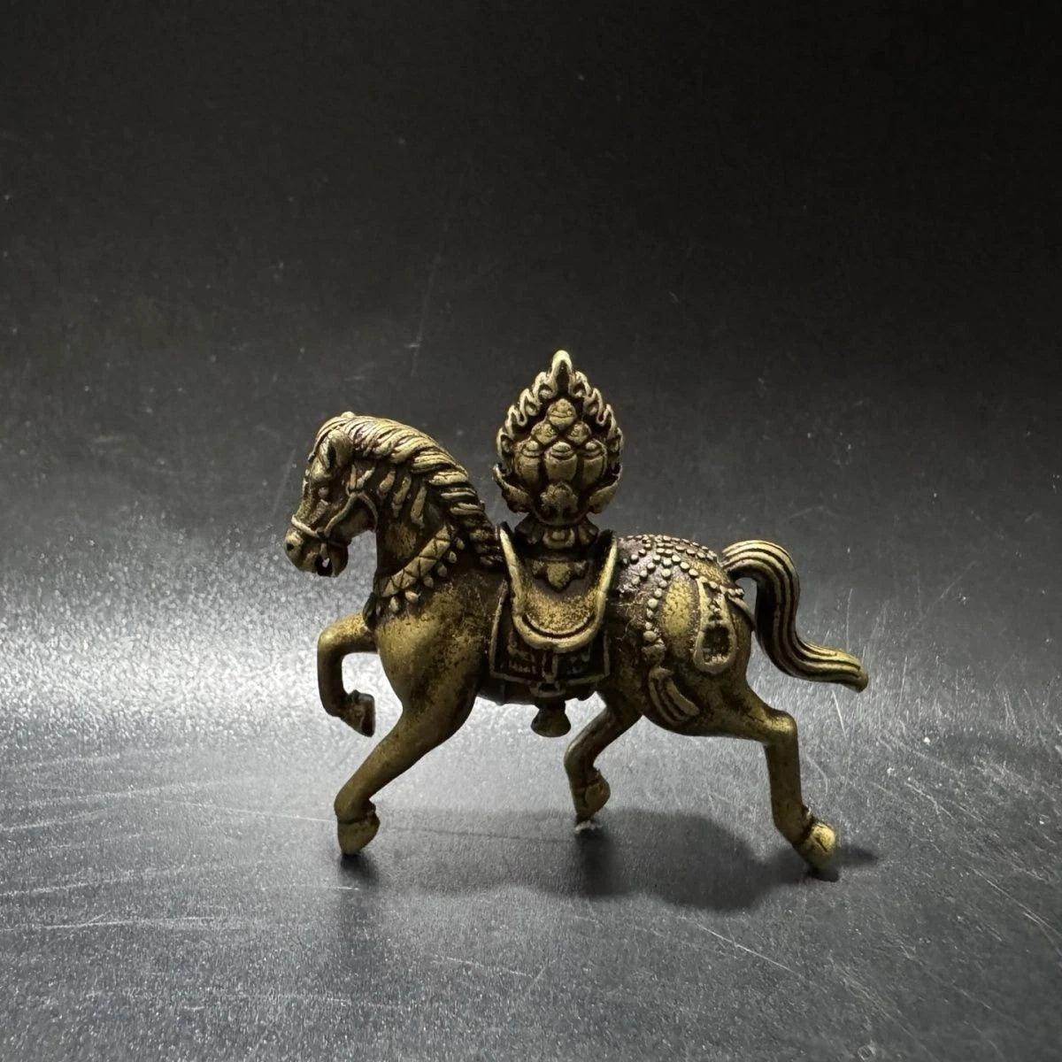 Tibetan Brass Craftsmanship Feng Shui Decorative Ornament 07FC0E-D4 - KOEEK