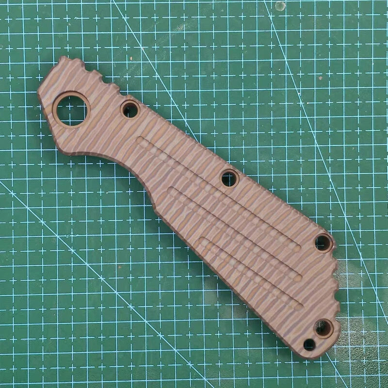 1 pcs Custom MadeTitanium Alloy Handle Scale For Strider SMF  Version Knives 07FC0E-D4 - KOEEK