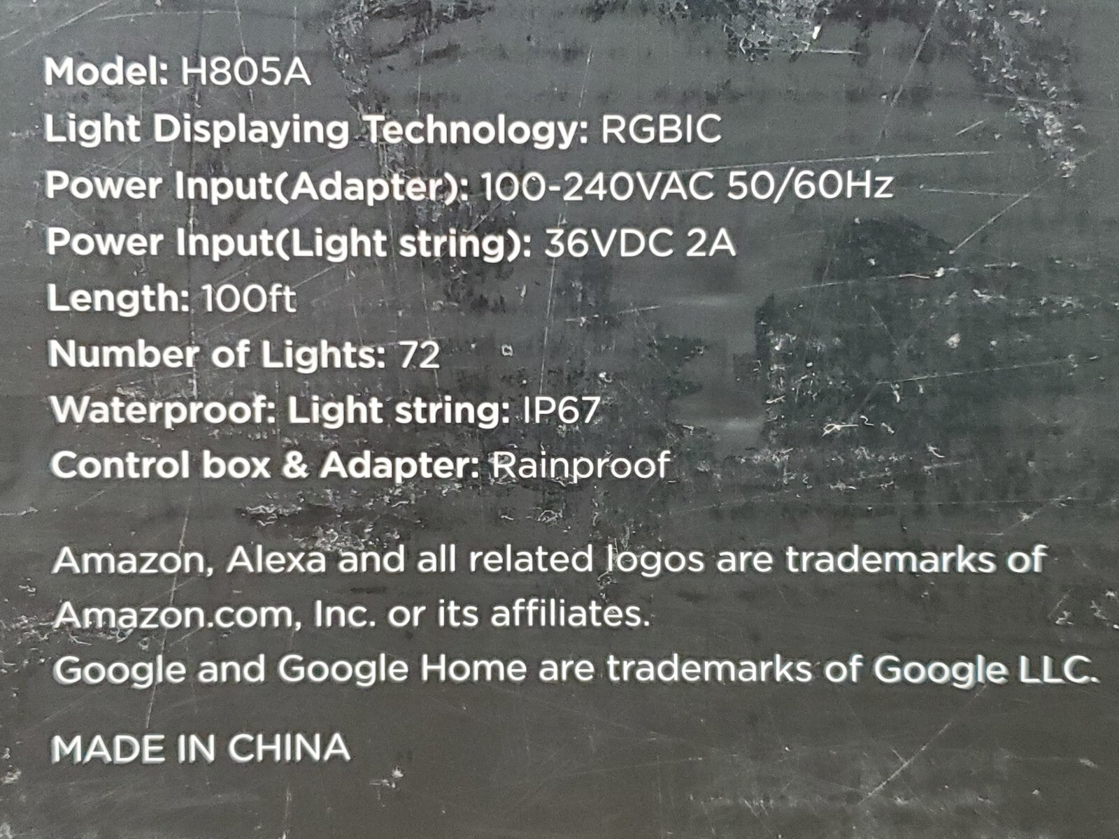 Govee 100ft RGBICW Black Permanent Outdoor Lights Elite GOVEE - KOEEK