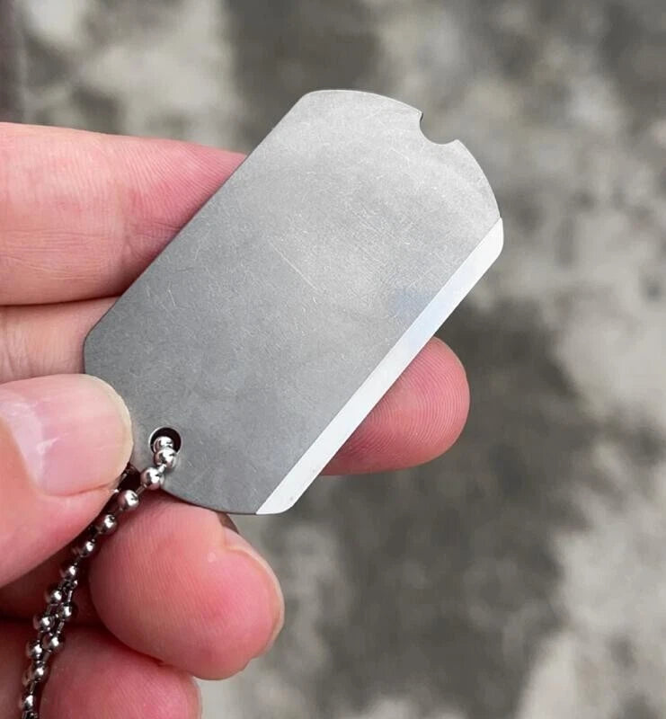 Titanium Alloy Dog Tag Pendant Necklace Pet Dog Identity Card Necklace 07FC0E-D4 - KOEEK