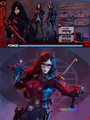 FLAGSET G.I. JOE 1/6 The Baroness Action Figure Mobile Eye Female Soldier Model FLAGSET - KOEEK