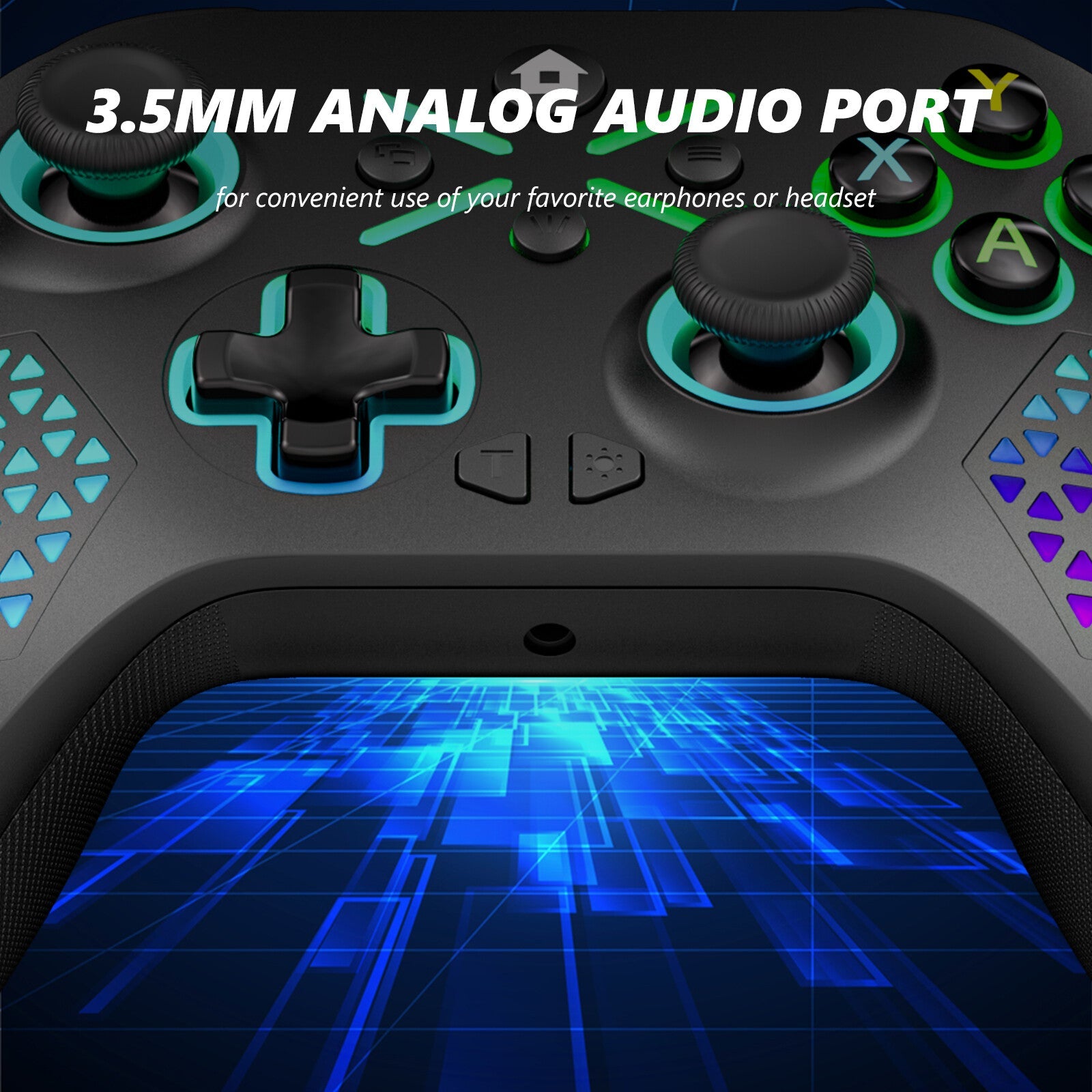 Wireless RGB Light Controller For Xbox Series X|S Xbox One, PC Christmas Gift 07FC0E-D4 - KOEEK