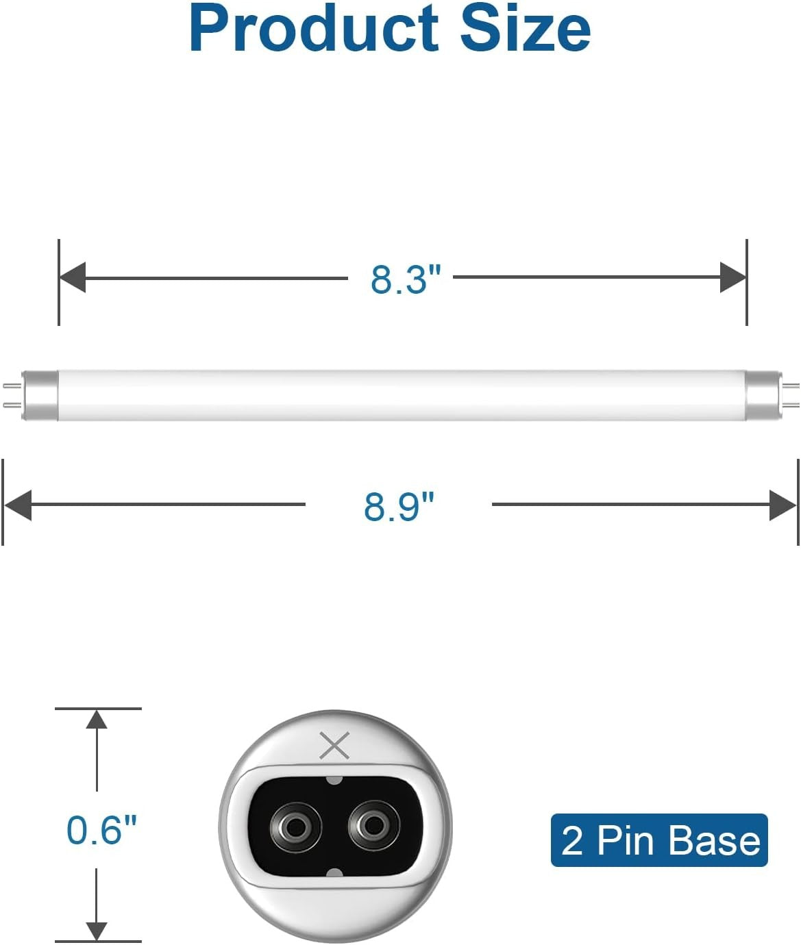 new Dichroma 32050 6-Watt Replacement Bulbs Compatible with DynaTrap DT2000XL...