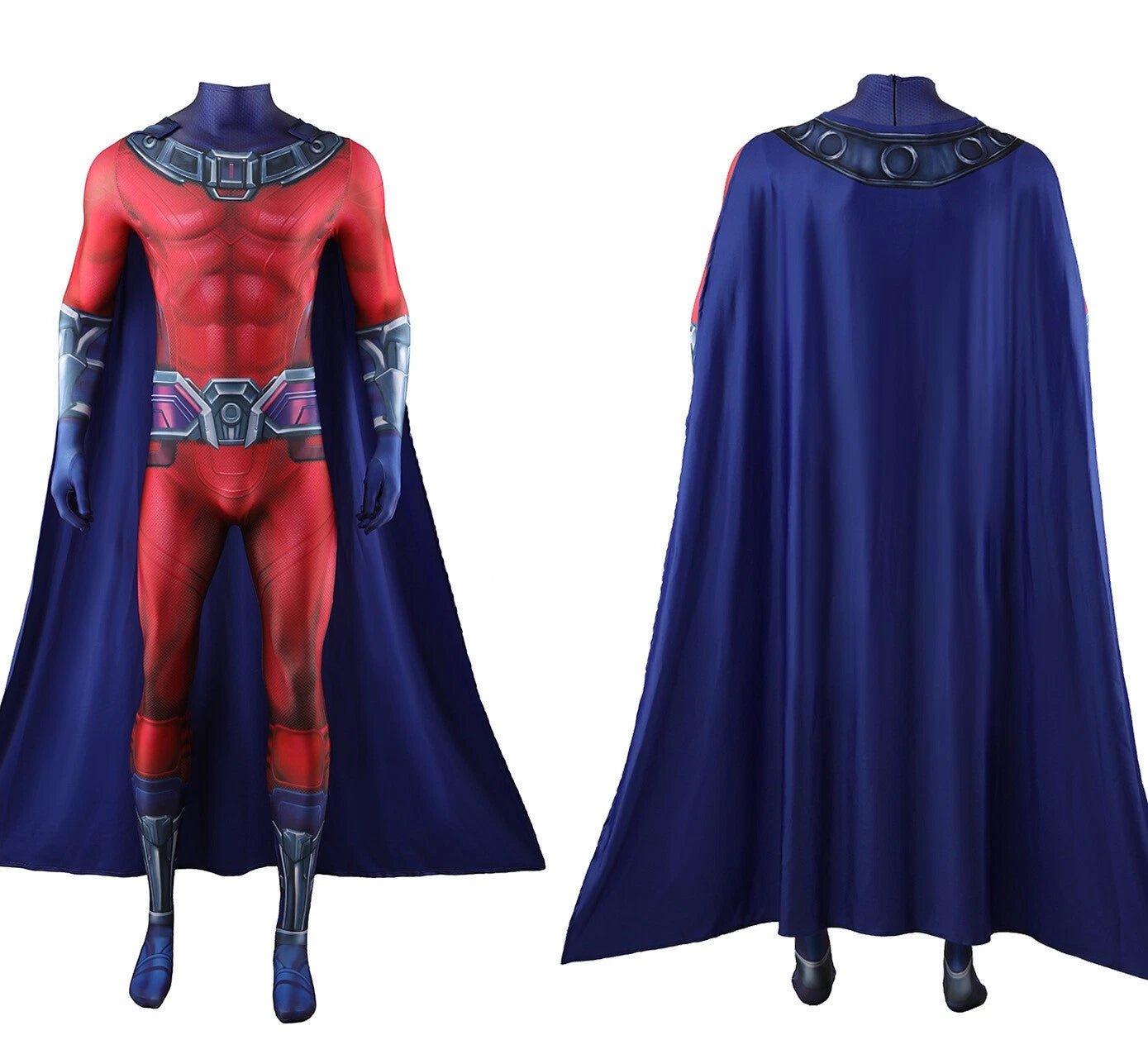 X-Men '97 Magneto Jumpsuit Erik Cosplay Costume Bodysuit Adult Kids Halloween 07FC0E-D4 - KOEEK